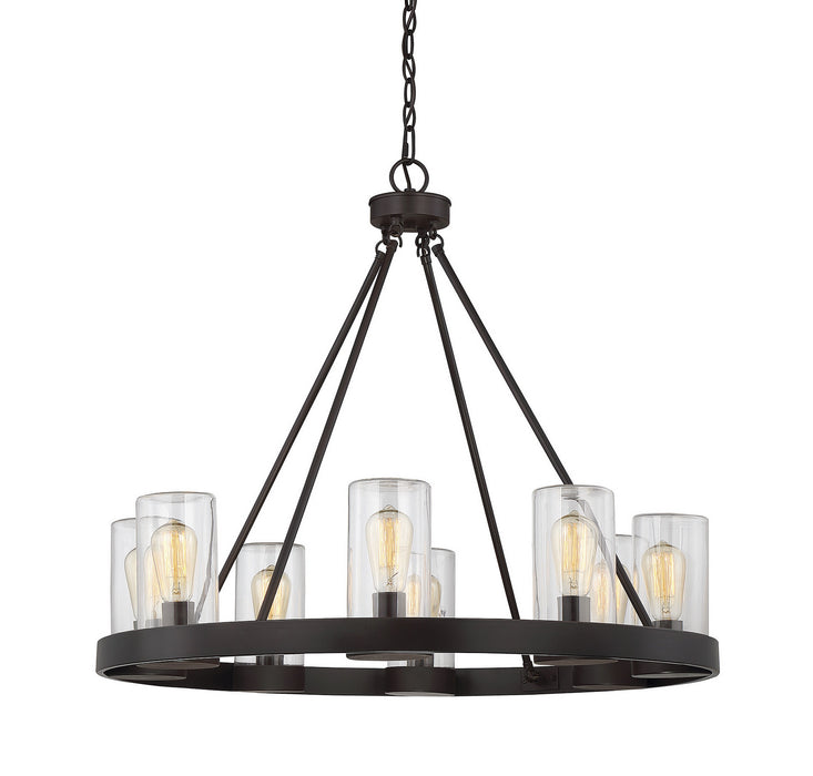 Savoy House 1-1130-8-13 Eight Light Outdoor Chandelier, English Bronze