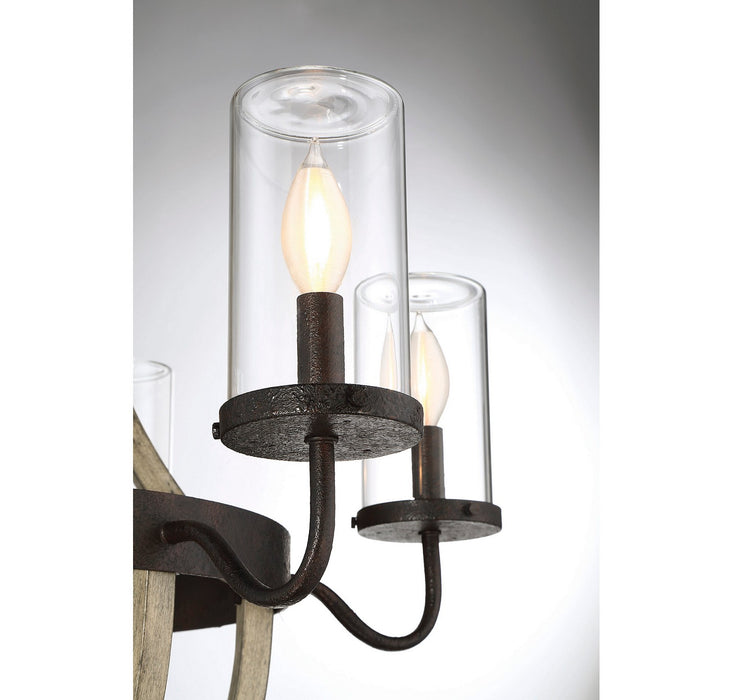 Savoy House 1-2100-6-70 Six Light Outdoor Chandelier, Weathervane