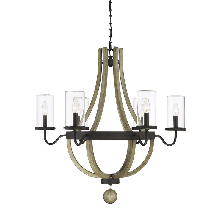 Savoy House 1-2100-6-70 Six Light Outdoor Chandelier, Weathervane