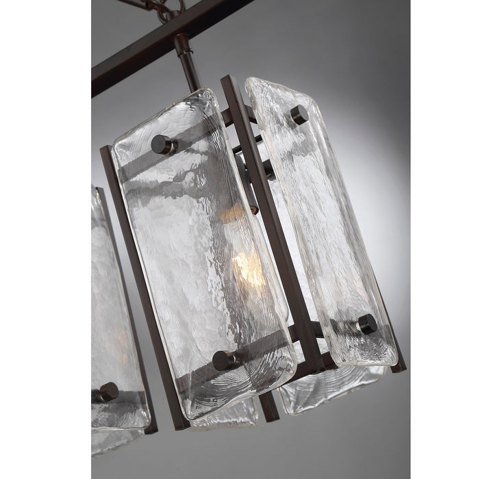 Savoy House 1-3043-5-13 Five Light Linear Chandelier, English Bronze