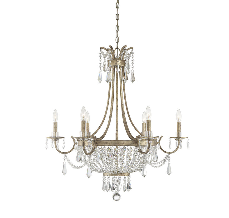 Savoy House 1-3060-6-60 Six Light Chandelier, Avalite