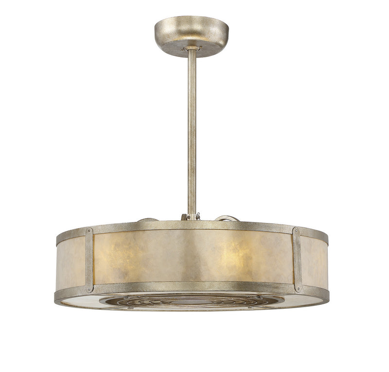 Savoy House 26-335-FD-272 Six Light Fan D'lier, Silver Dust