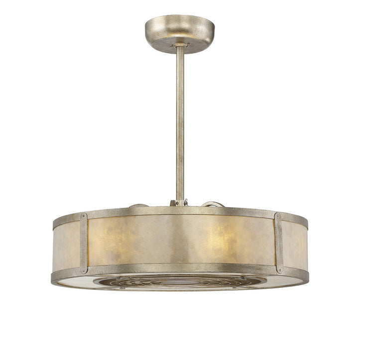 Savoy House 26-335-FD-272 Six Light Fan D'lier, Silver Dust