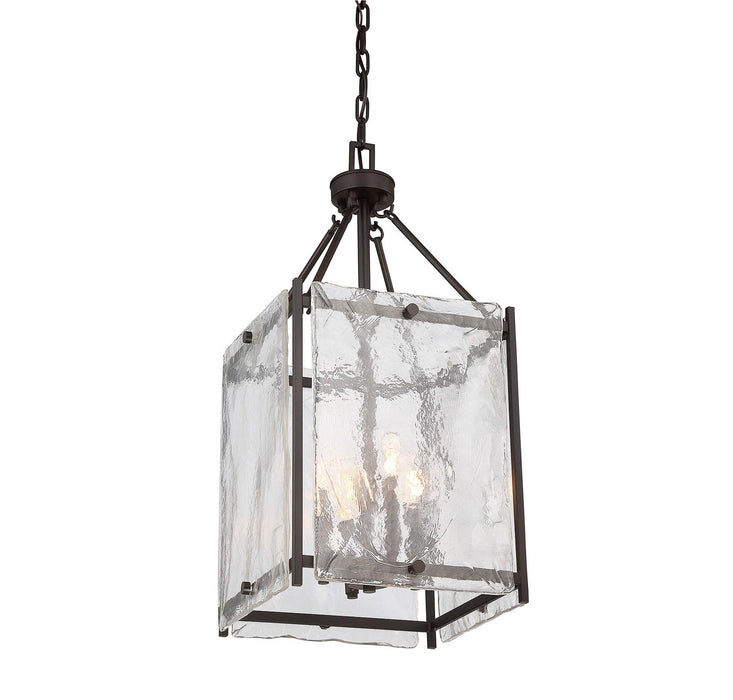 Savoy House 3-3041-4-13 Four Light Foyer Pendant, English Bronze