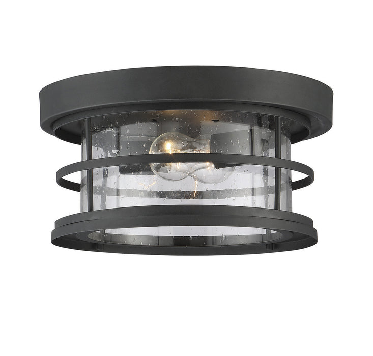 Savoy House 5-369-13-BK Two Light Flush Mount, Black
