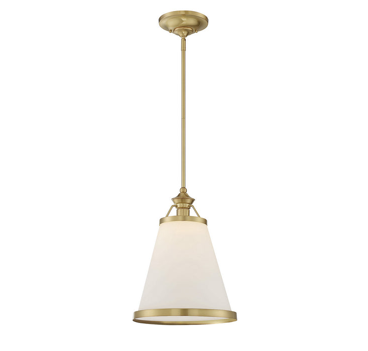Savoy House 7-130-1-63 One Light Pendant, Warm Brass Lustre