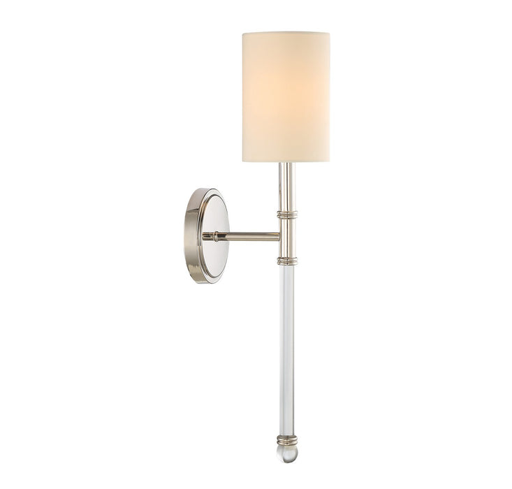 Savoy House 9-101-1-109 One Light Wall Sconce, Polished Nickel