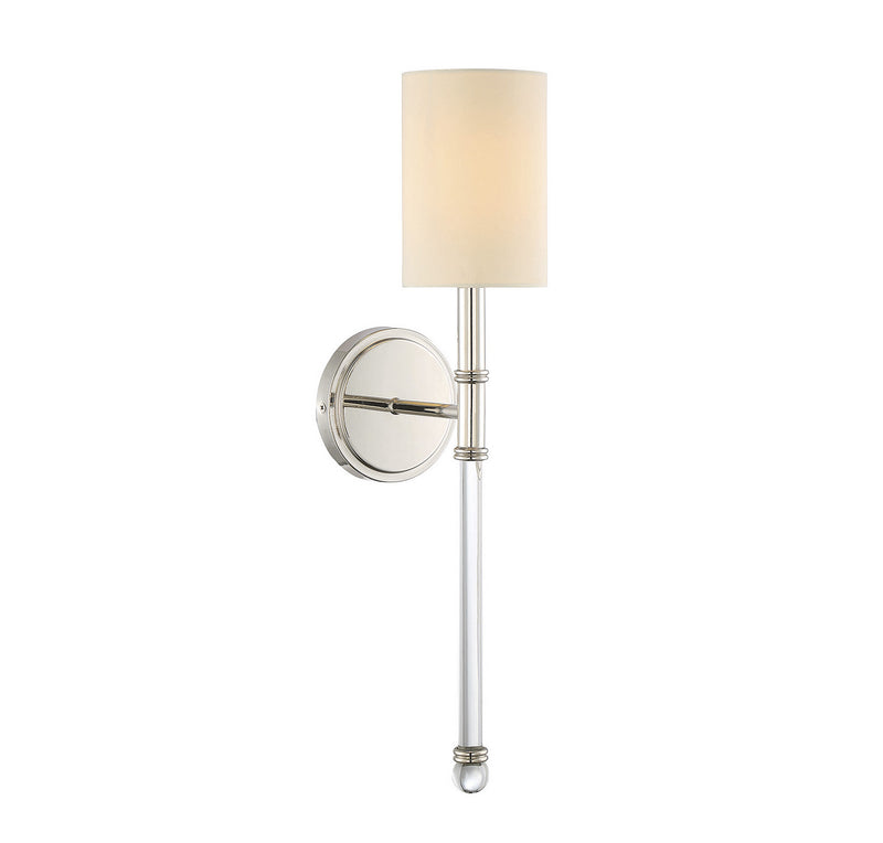 Savoy House 9-101-1-109 One Light Wall Sconce, Polished Nickel