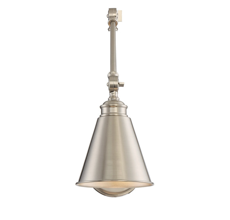 Savoy House 9-961CP-1-SN One Light Wall Sconce, Satin Nickel