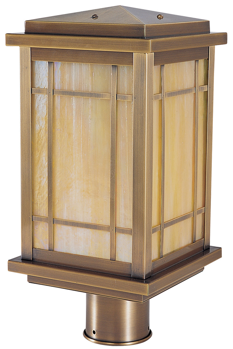 Arroyo AVP-8GW-AB One Light Post Mount, Antique Brass