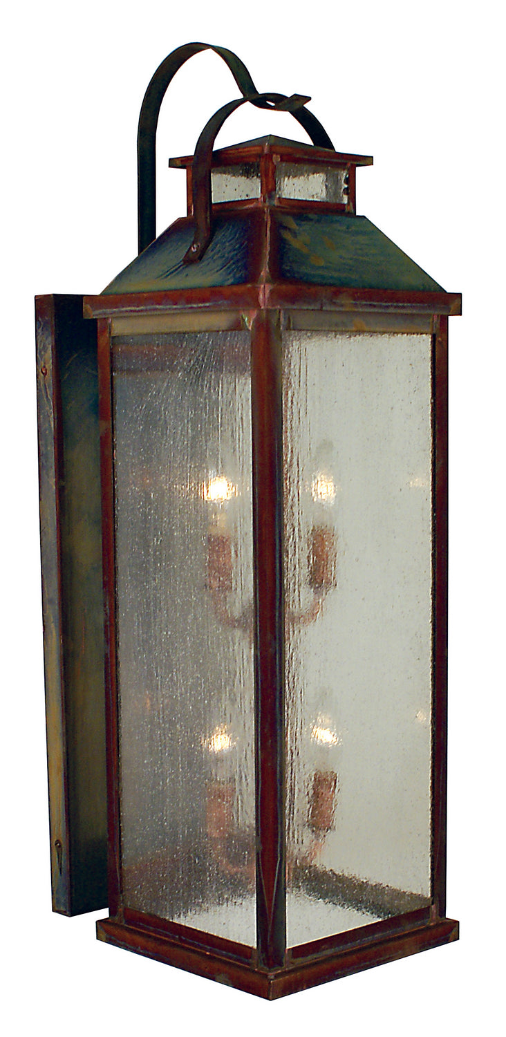 Arroyo CAB-9CS-RC Four Light Wall Mount, Raw Copper
