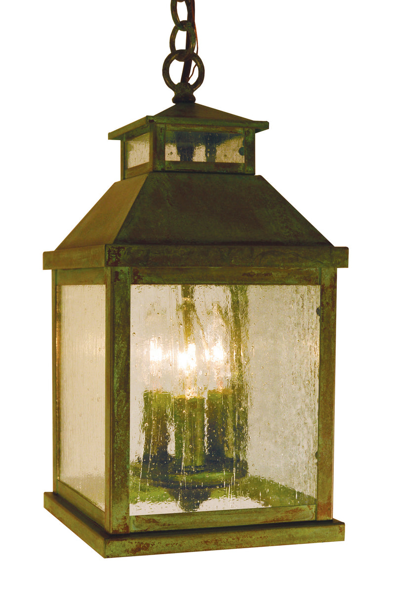 Arroyo CAH-7CS-VP Three Light Pendant, Verdigris Patina