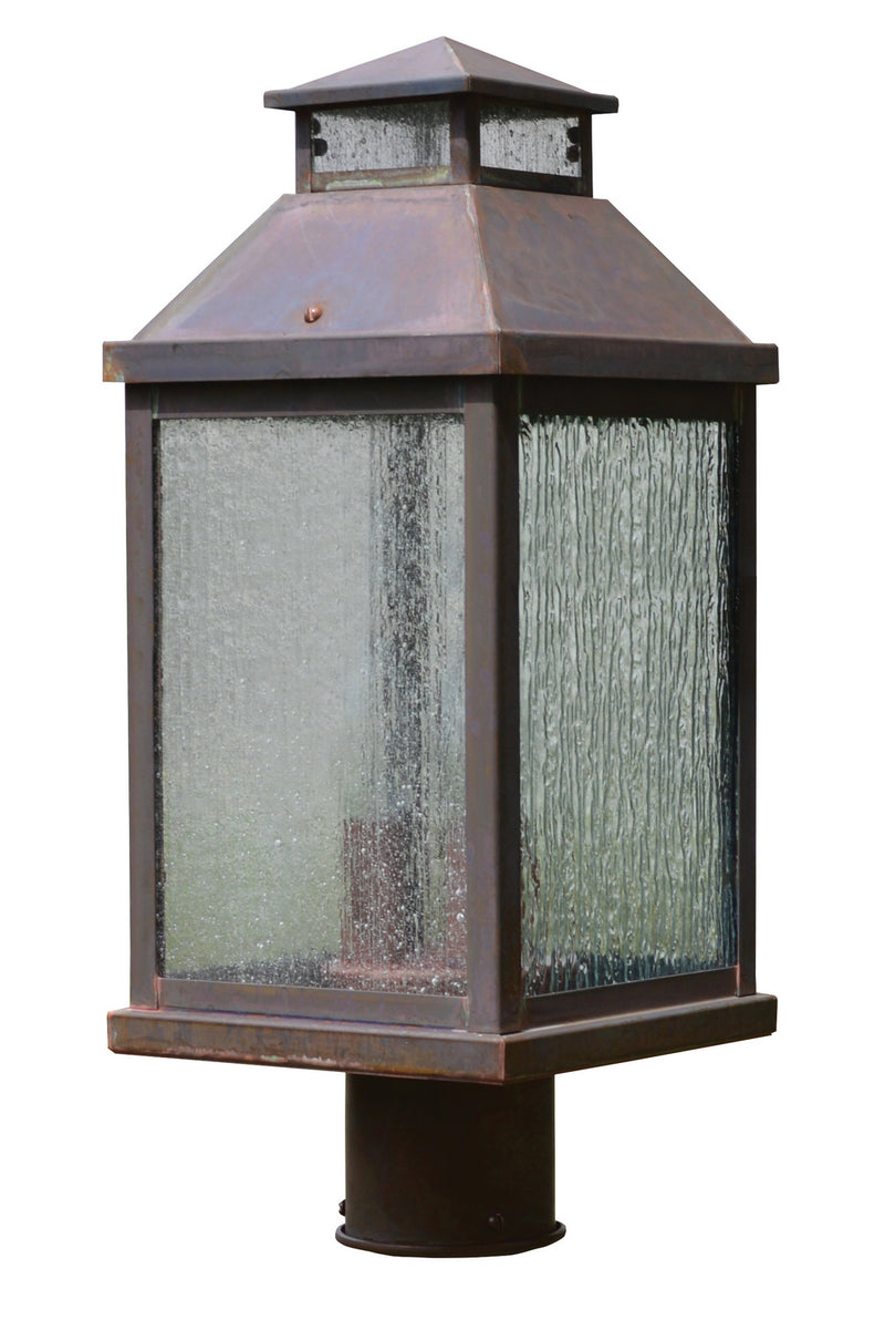 Arroyo CAP-9CS-BZ Three Light Post Mount, Bronze