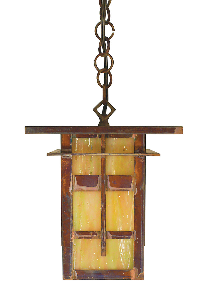 Arroyo FIH-8GW-RC One Light Pendant, Raw Copper