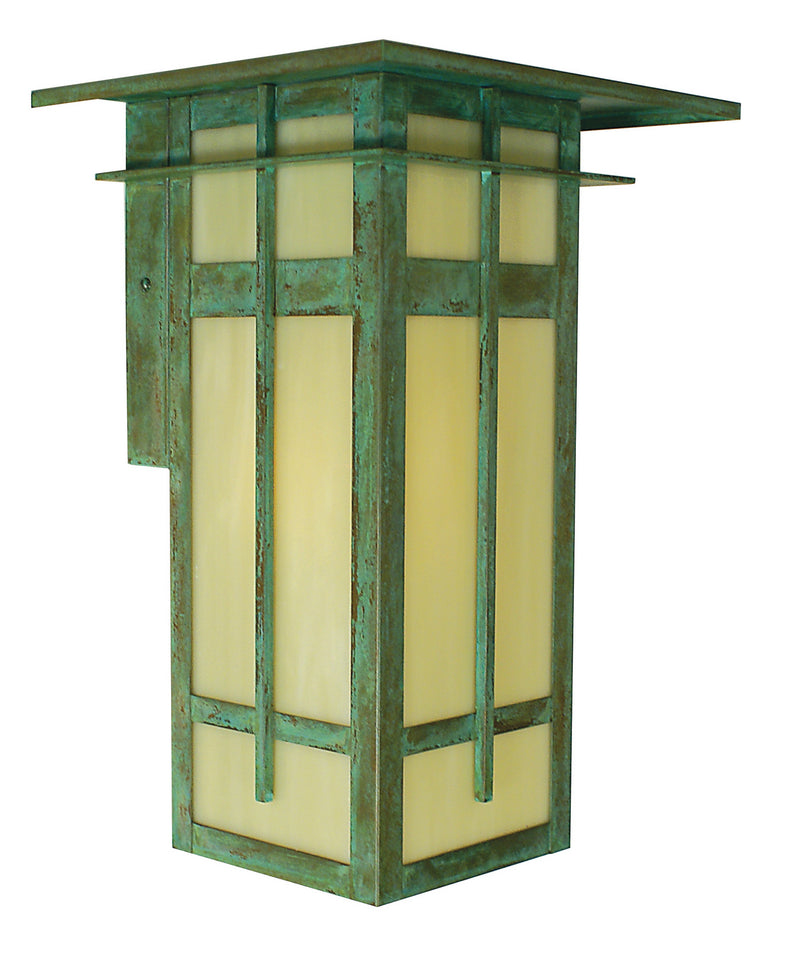 Arroyo FIW-10LCR-VP One Light Wall Mount, Verdigris Patina