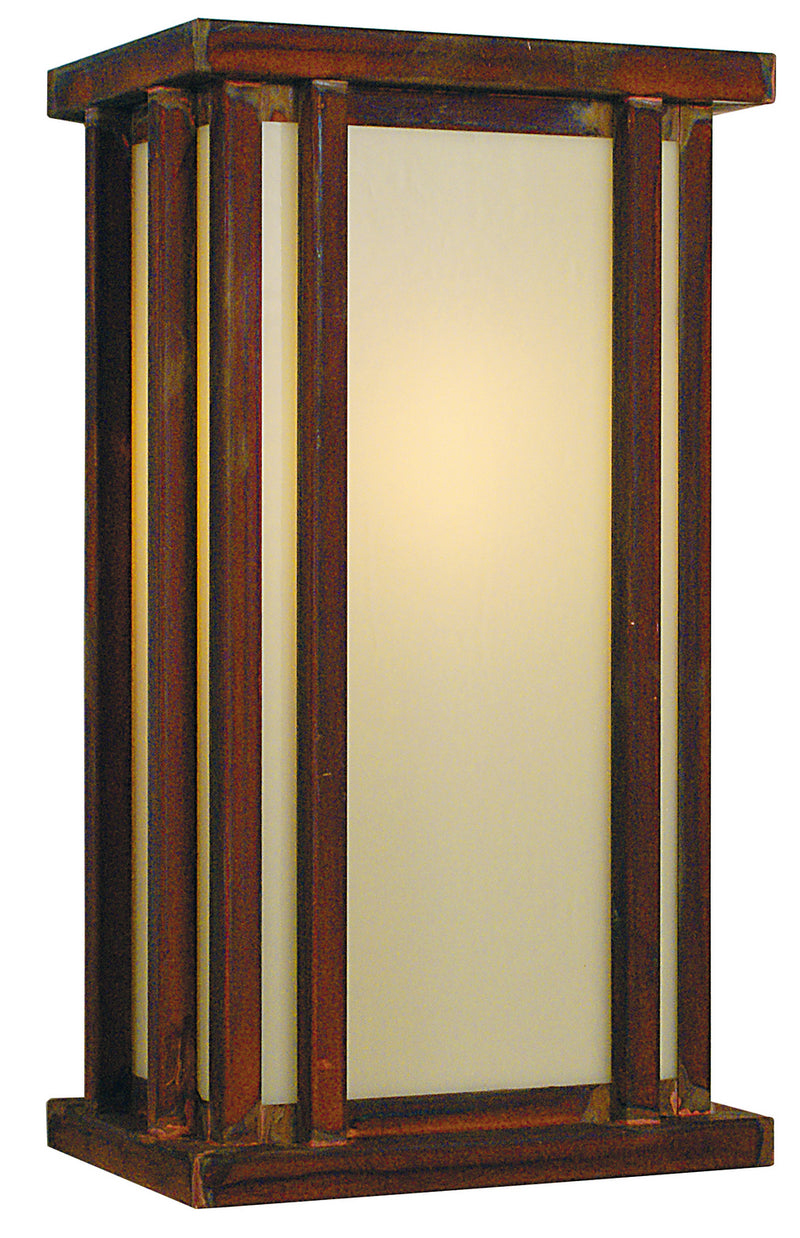 Arroyo GLS-9OF-RC One Light Wall Mount, Raw Copper