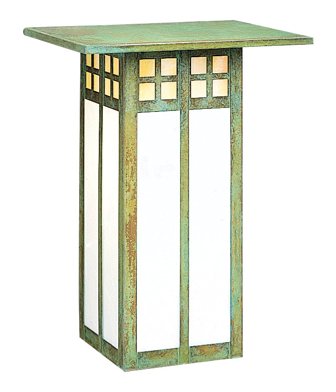 Arroyo GW-9LGWC-VP One Light Wall Mount, Verdigris Patina