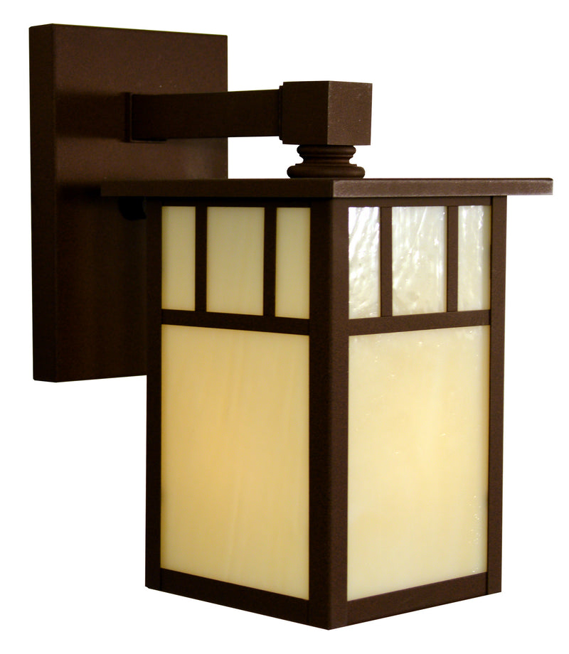 Arroyo HB-4LWDTCR-RB One Light Wall Mount, Rustic Brown