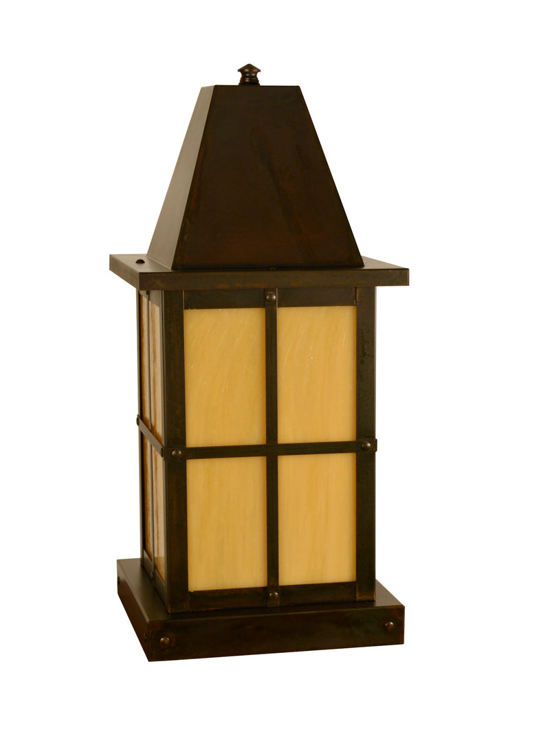 Arroyo HC-8TN-BZ One Light Column Mount, Bronze