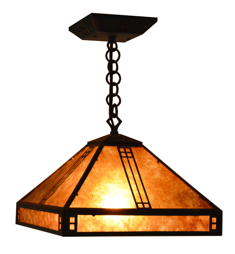 Arroyo PH-12M-BZ One Light Pendant, Bronze