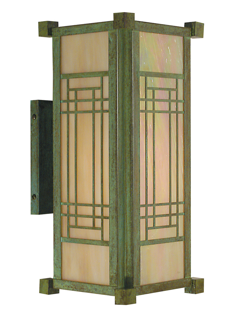 Arroyo SDB-6GW-VP One Light Wall Mount, Verdigris Patina