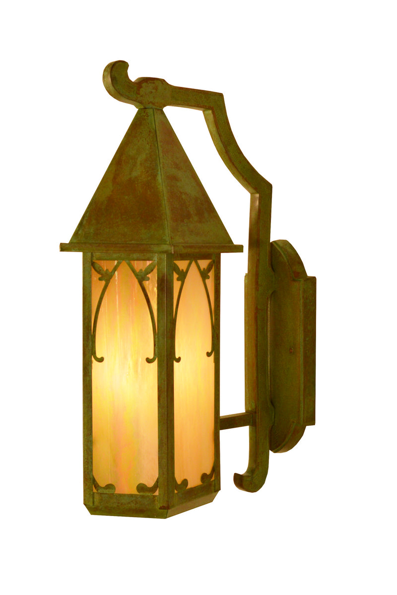 Arroyo SGB-7GW-VP One Light Wall Mount, Verdigris Patina