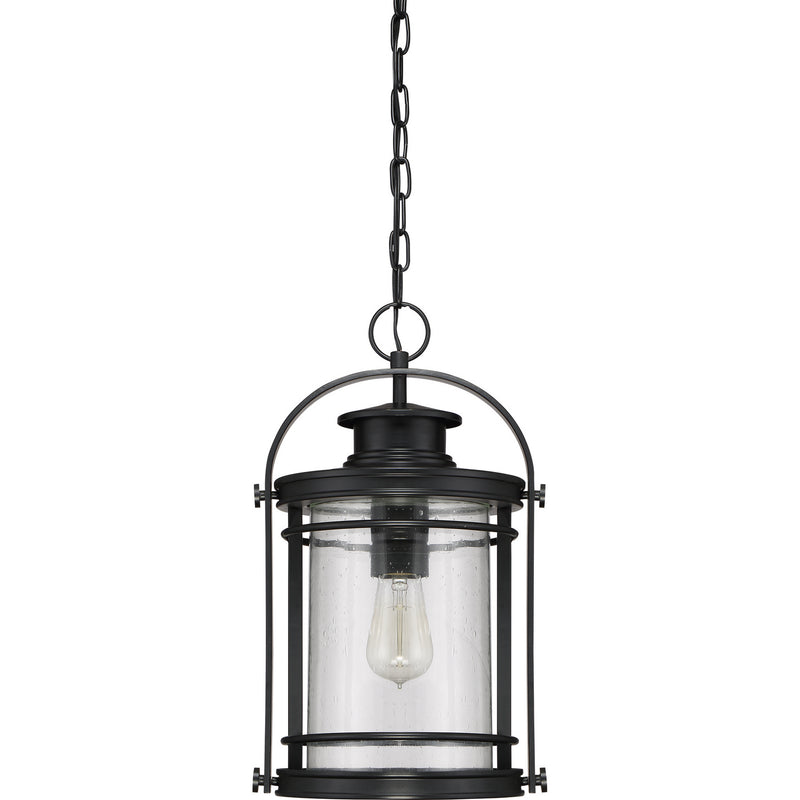 Quoizel BKR1910K One Light Outdoor Hanging Lantern, Mystic Black