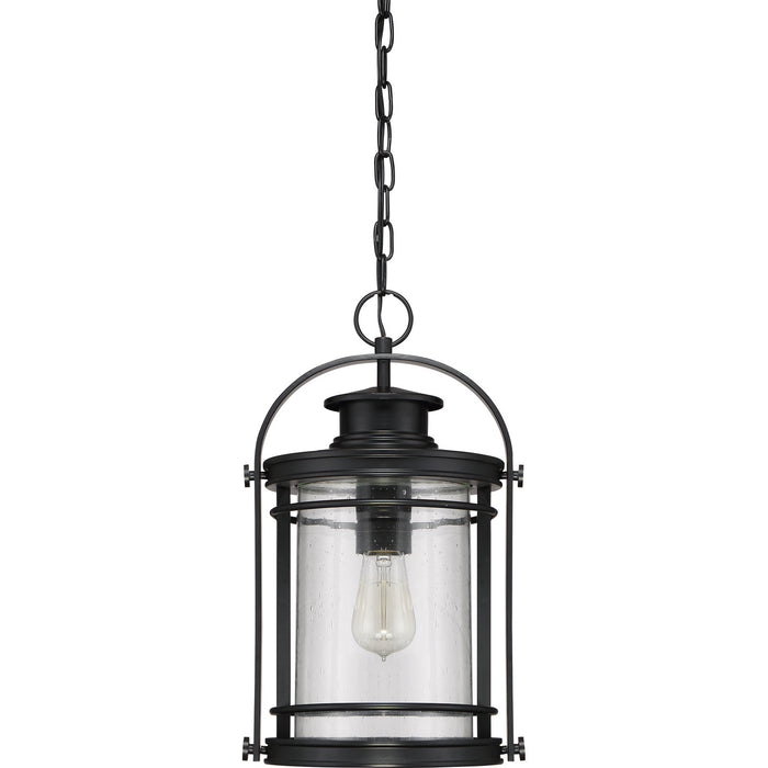 Quoizel BKR1910K One Light Outdoor Hanging Lantern, Mystic Black
