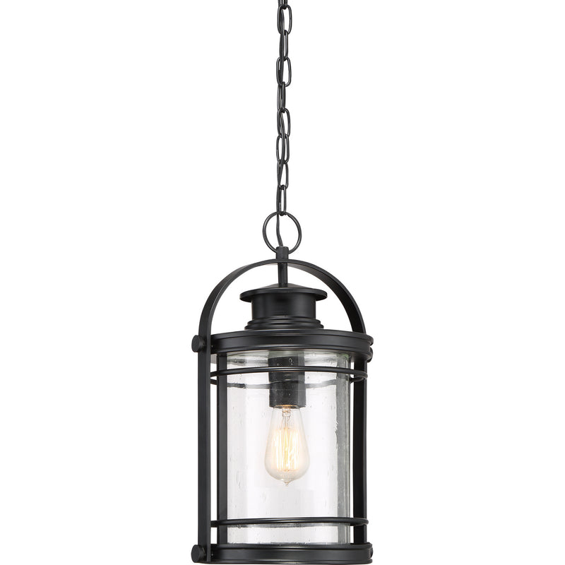 Quoizel BKR1910K One Light Outdoor Hanging Lantern, Mystic Black