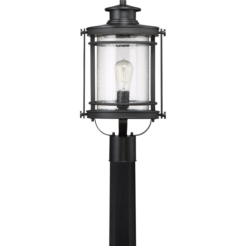 Quoizel BKR9010K One Light Outdoor Post Mount, Mystic Black