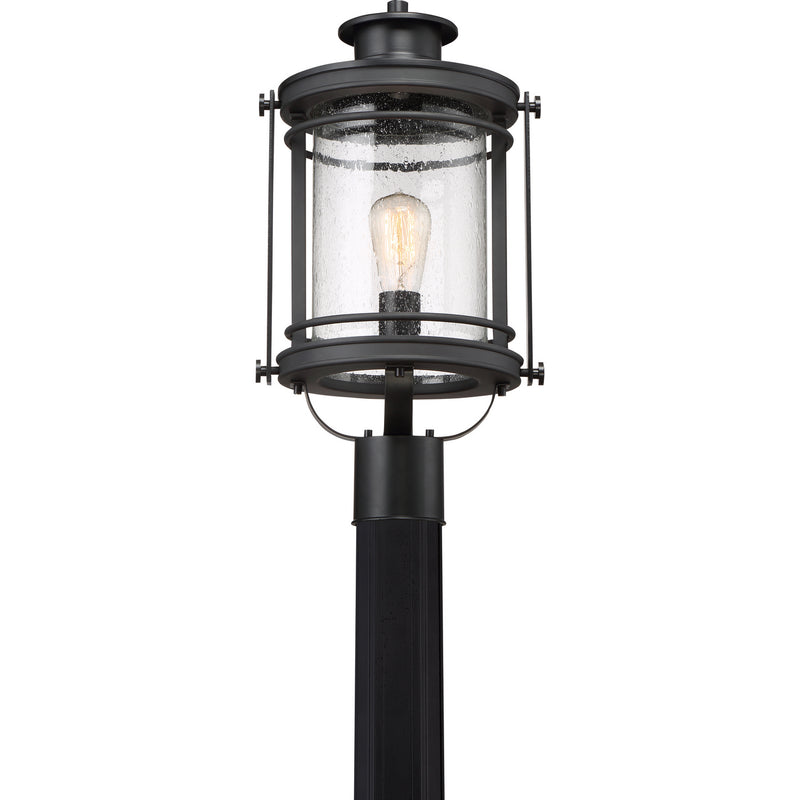 Quoizel BKR9010K One Light Outdoor Post Mount, Mystic Black