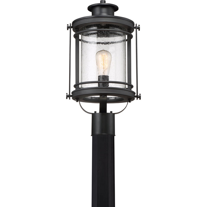 Quoizel BKR9010K One Light Outdoor Post Mount, Mystic Black