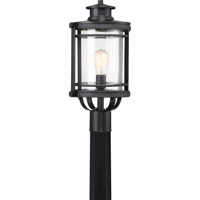 Quoizel BKR9010K One Light Outdoor Post Mount, Mystic Black