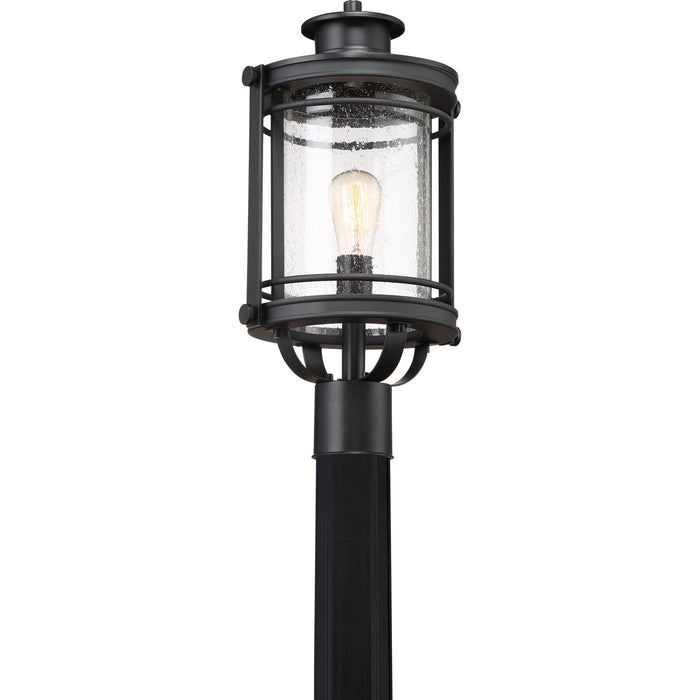 Quoizel BKR9010K One Light Outdoor Post Mount, Mystic Black