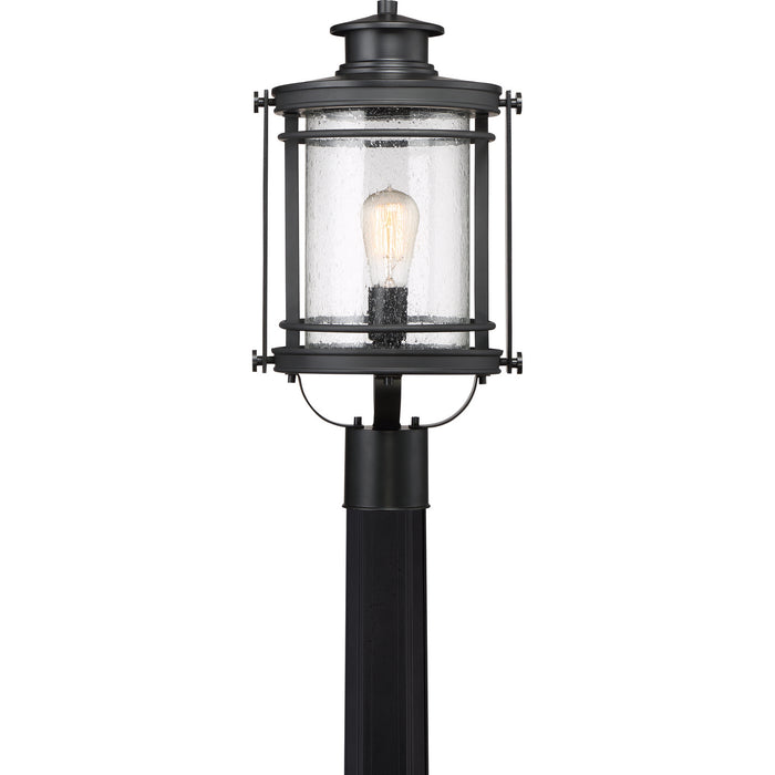 Quoizel BKR9010K One Light Outdoor Post Mount, Mystic Black