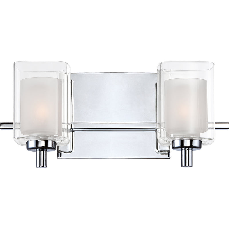 Quoizel KLT8602CLED Two Light Bath Fixture, Polished Chrome