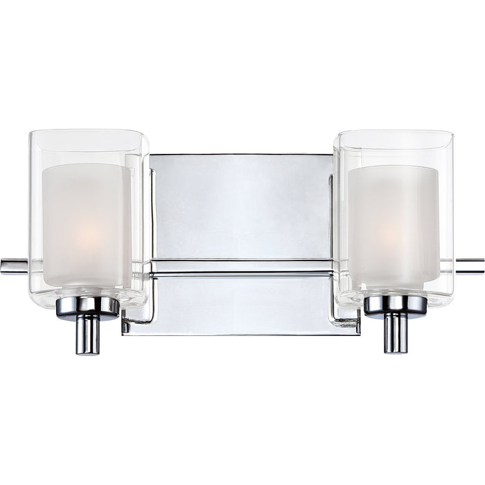Quoizel KLT8602CLED Two Light Bath Fixture, Polished Chrome
