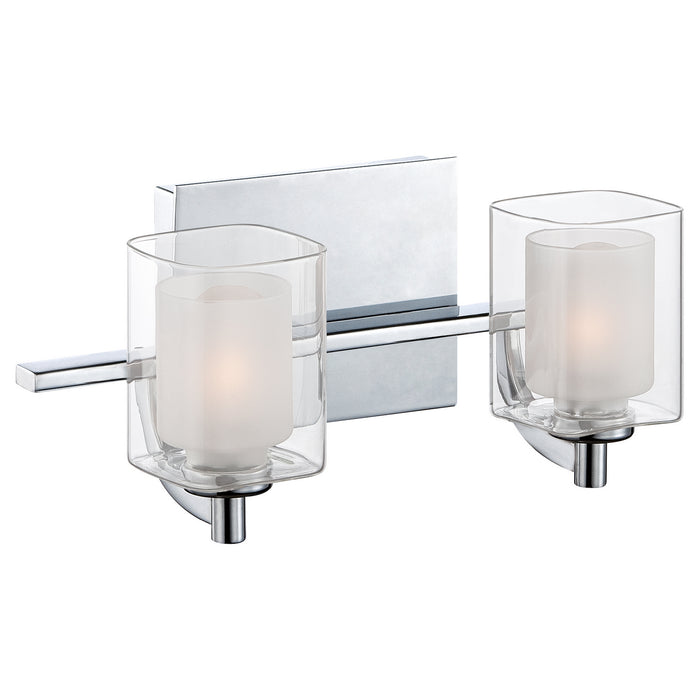 Quoizel KLT8602CLED Two Light Bath Fixture, Polished Chrome