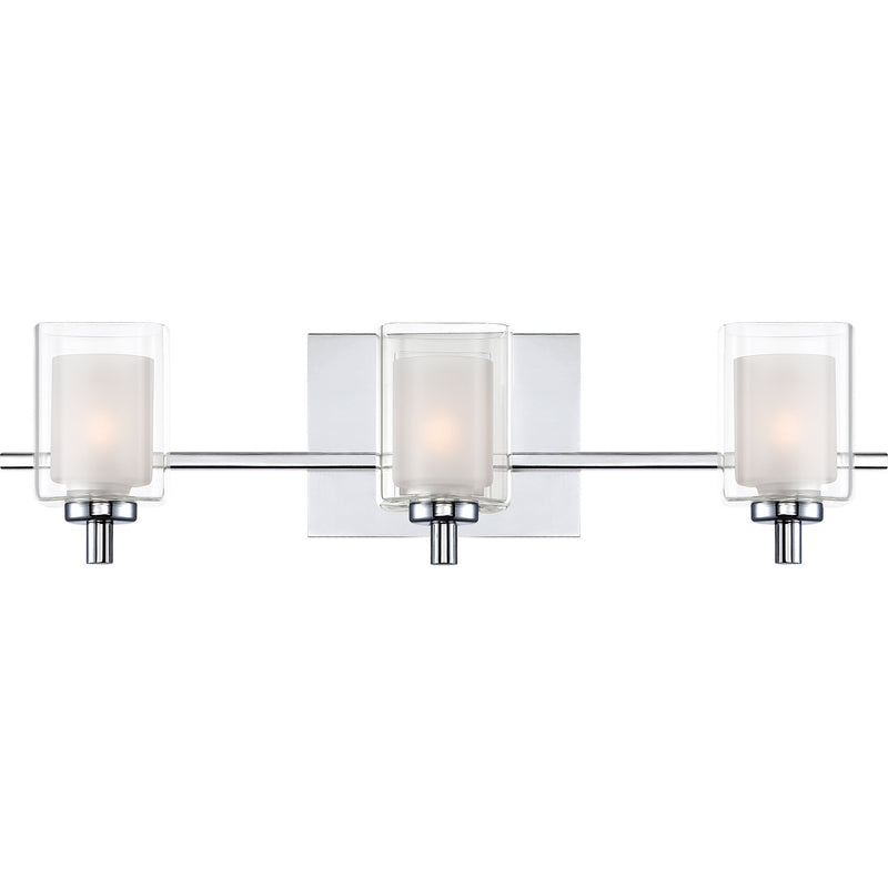 Quoizel KLT8603CLED Three Light Bath Fixture, Polished Chrome