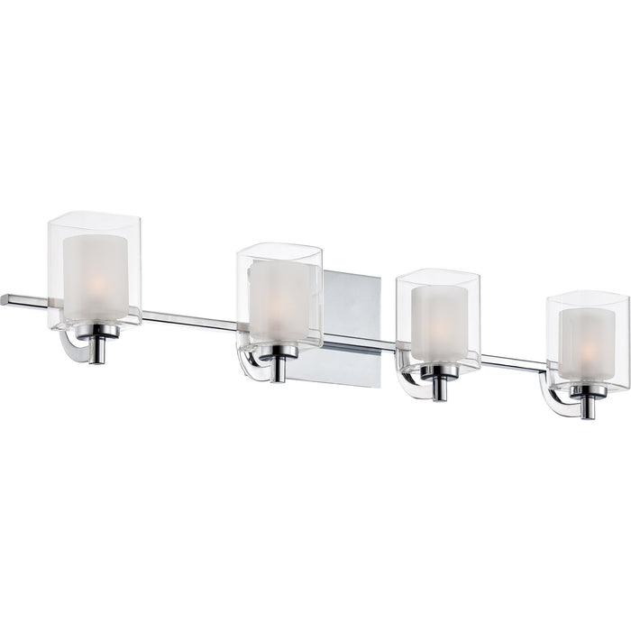 Quoizel KLT8604CLED Four Light Bath Fixture, Polished Chrome