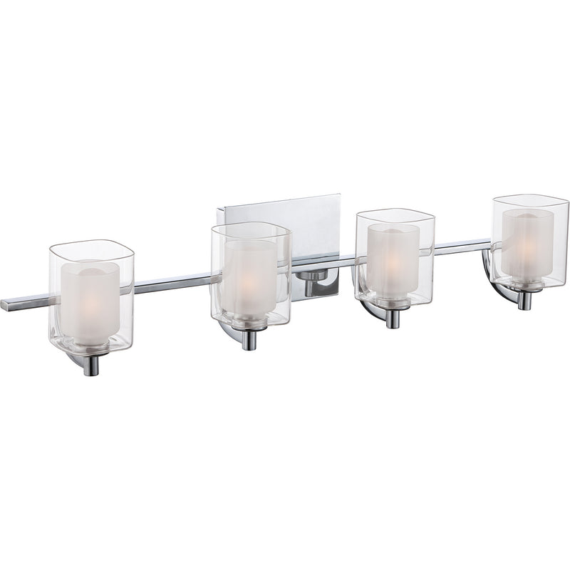 Quoizel KLT8604CLED Four Light Bath Fixture, Polished Chrome