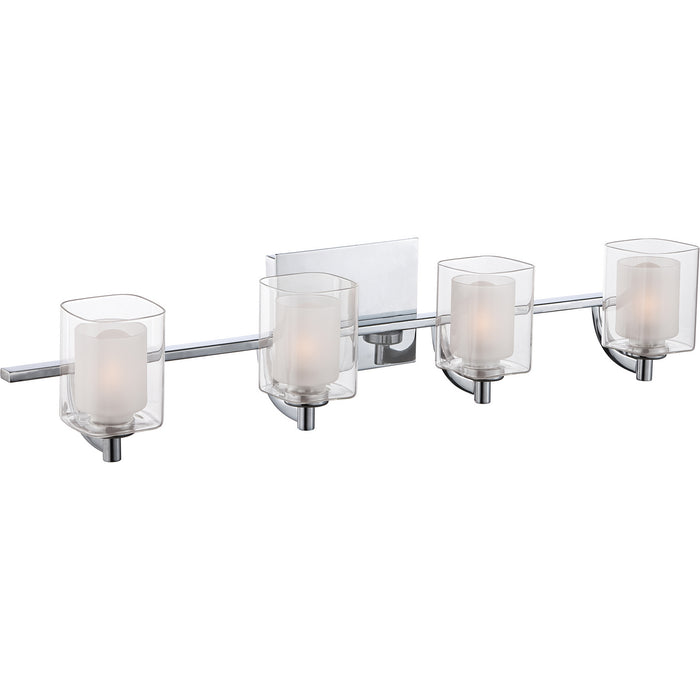 Quoizel KLT8604CLED Four Light Bath Fixture, Polished Chrome