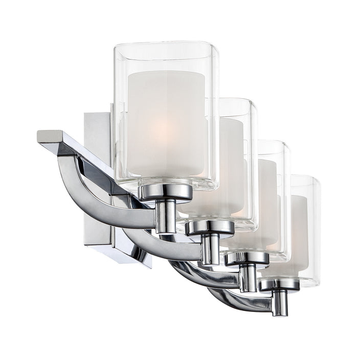 Quoizel KLT8604CLED Four Light Bath Fixture, Polished Chrome