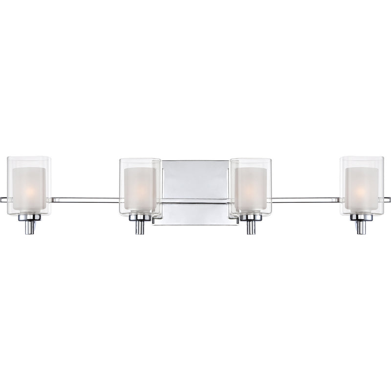 Quoizel KLT8604CLED Four Light Bath Fixture, Polished Chrome