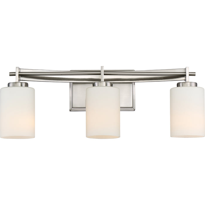 Quoizel TY8603BN Three Light Bath Fixture, Brushed Nickel