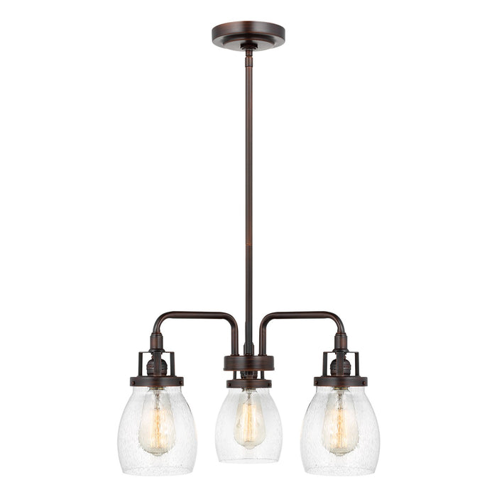 Generation Lighting 3114503-710 Three Light Chandelier, Bronze