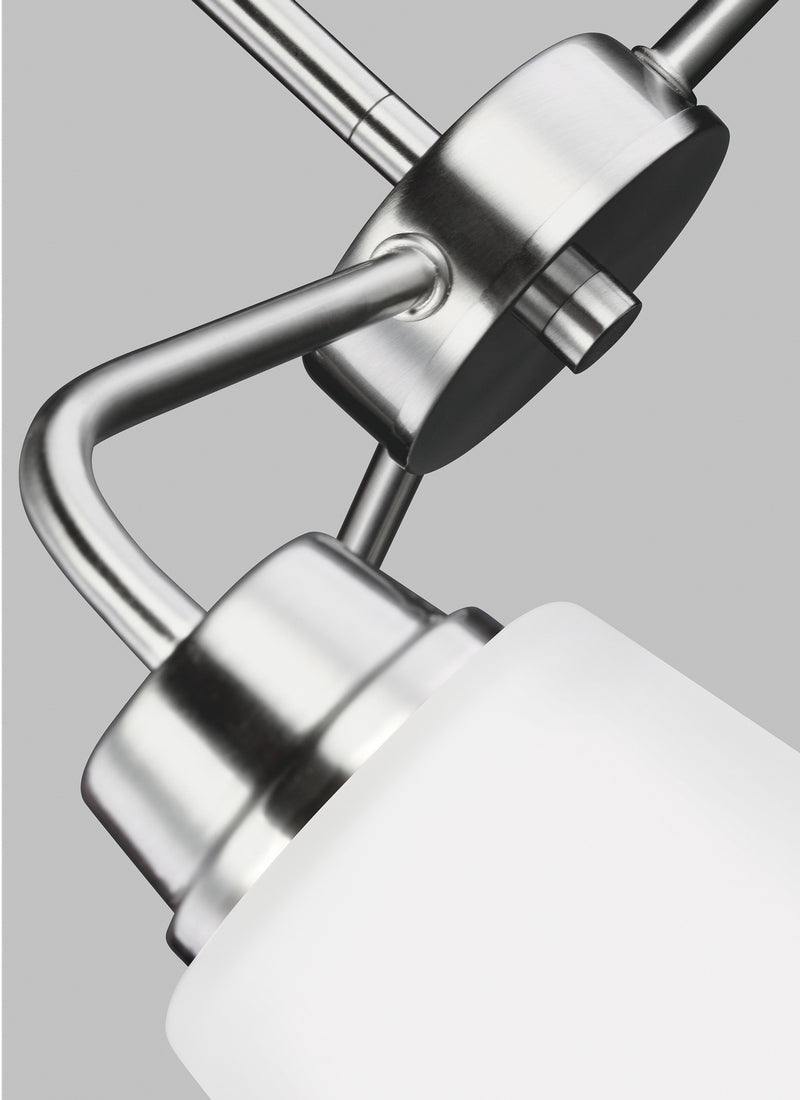 Generation Lighting 3115203-962 Three Light Chandelier, Brushed Nickel