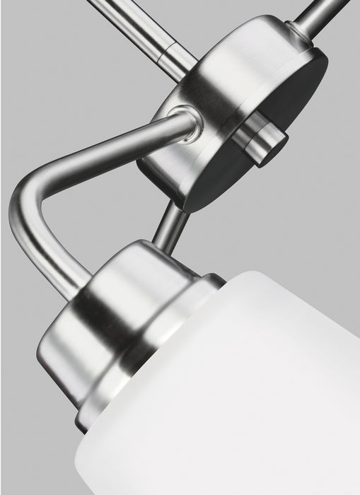 Generation Lighting 3115203-962 Three Light Chandelier, Brushed Nickel