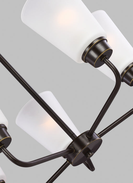 Generation Lighting 3115205-710 Five Light Chandelier, Bronze
