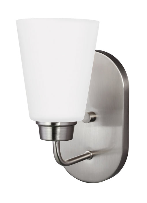 Generation Lighting 4115201-962 One Light Wall / Bath Sconce, Brushed Nickel